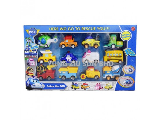 (12P/BOX)H3779028#P7#12PCS TOY CAR(POLI)